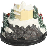 Švediška muzikinė dėžutė KALĖDINIS MIESTELIS, judanti, grojanti, LED, vidinė