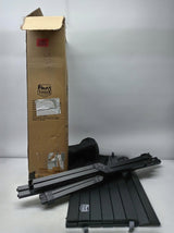 TIMBER RIDGE Suldamas kempingo stalas 108 x 71 cm juodas