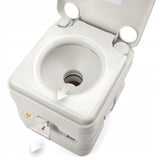 NEŠIOJAMAS TURIZMO KEMPERIO TUALETAS METEOR WC 20l, su užpildymo indikatoriumi