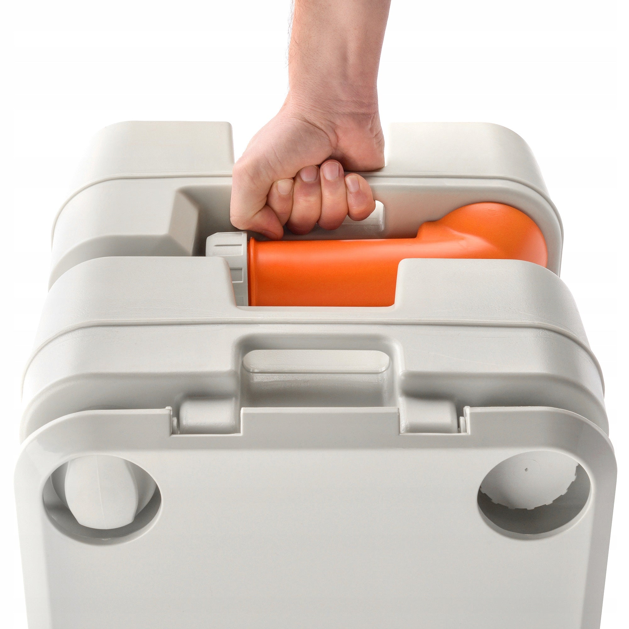 NEŠIOJAMAS TURIZMO KEMPERIO TUALETAS METEOR WC 20l, su užpildymo indikatoriumi