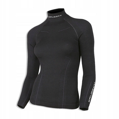 Termoaktyvus vilnos megztinis moterims Brubeck Extreme Wool XL storas drabužis