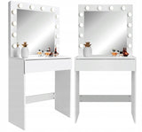 Makiažo/kosmetinis tualetinis staliukas su LED veidrodžiu, naujas modelis