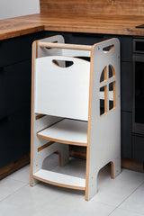 „Tower Step - Virtuvės pagalbininkas Montessori | Reguliuojamas virtuvės pagalbininkas“