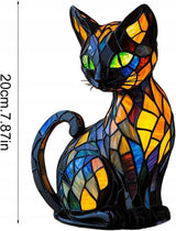 Vintažinis vitražinis kačių šviestuvas, naktinė lemputė, naktinė lemputė