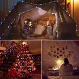 LED šviečianti žarna multikolorinė kalėdinė lauko namui 10m 8 FUNKCIJŲ