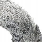 Dekoratyvinis Kalėdinis Vainikas Sidabrinis 30cm Papuošalas Dekoracija Šventės