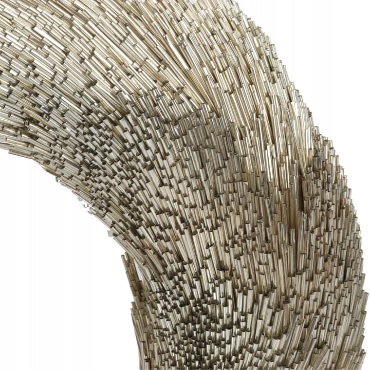 Dekoratyvinis Kalėdinis Auksinis Vainikas 30cm - Elegantiška Šventinė Puošmena