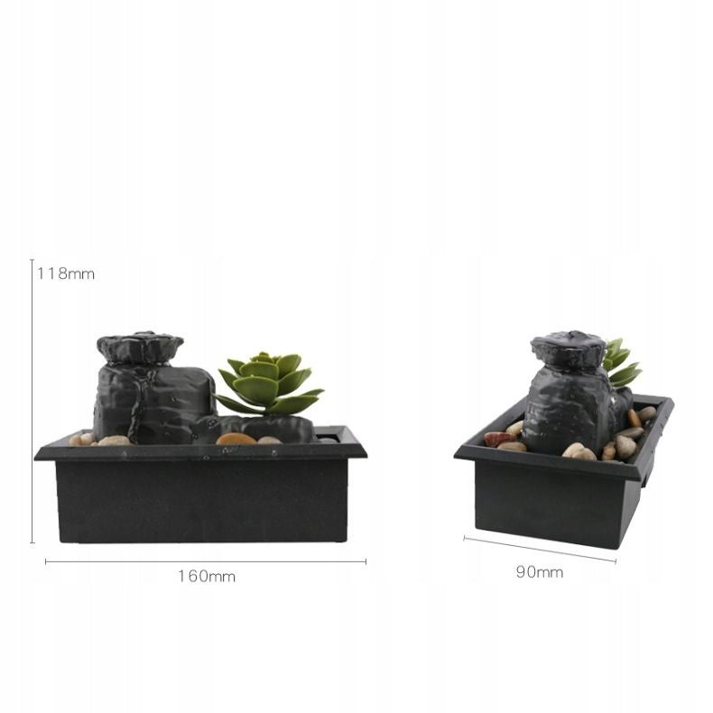 Vandeninis dekoratyvinis fontanas ZEN USB BATERIJOS STALO <br/>