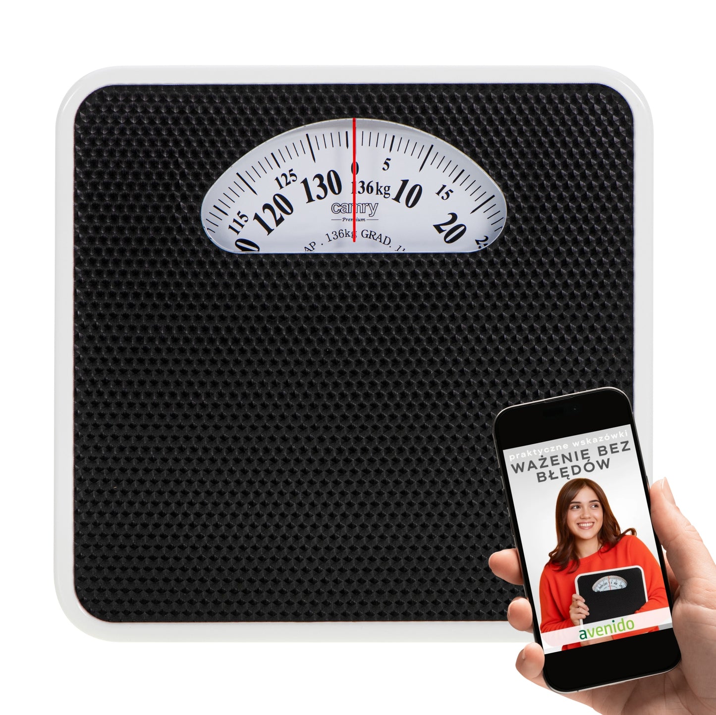 Mechaninės metalinės neslystančios vonios svarstyklės 136kg