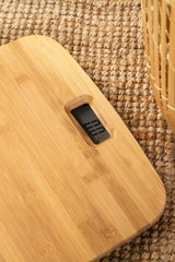 Vonios svarstyklės Bambukinės Elektroninės Stiklinės Tikslios iki 150 kg Adler