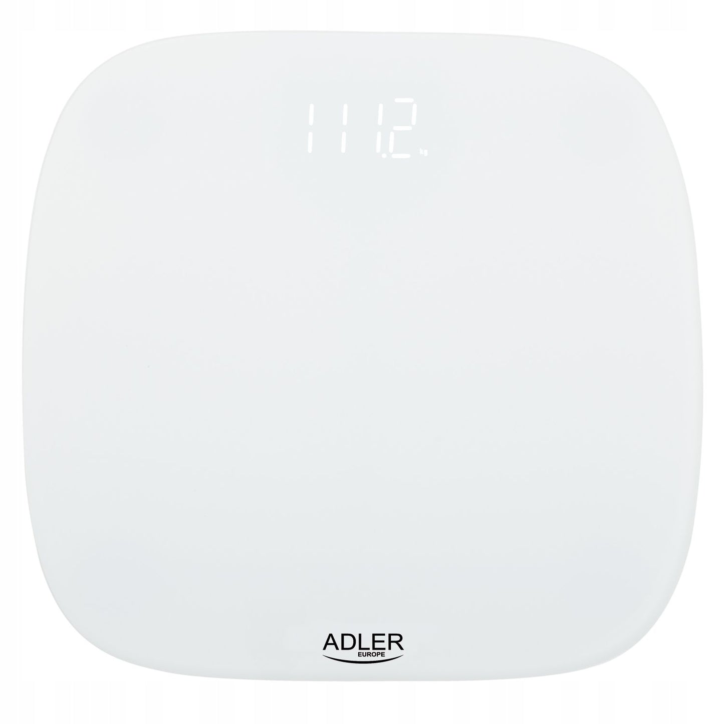 Elektroninės stiklinės vonios svarstyklės, tikslumo iki 180kg, grynos baltos spalvos, LED