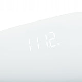 Elektroninės stiklinės vonios svarstyklės, tikslumo iki 180kg, grynos baltos spalvos, LED