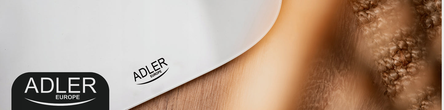 Elektroninės stiklinės vonios svarstyklės, tikslumo iki 180kg, grynos baltos spalvos, LED