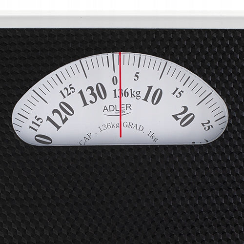 Juodos mechaninės analoginės vonios svarstyklės 136 kg