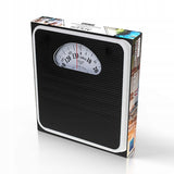 Juodos mechaninės analoginės vonios svarstyklės 136 kg