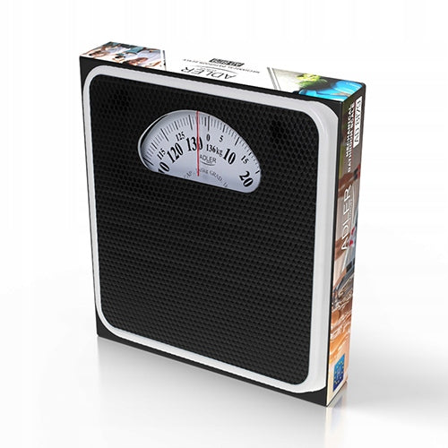 Juodos mechaninės analoginės vonios svarstyklės 136 kg