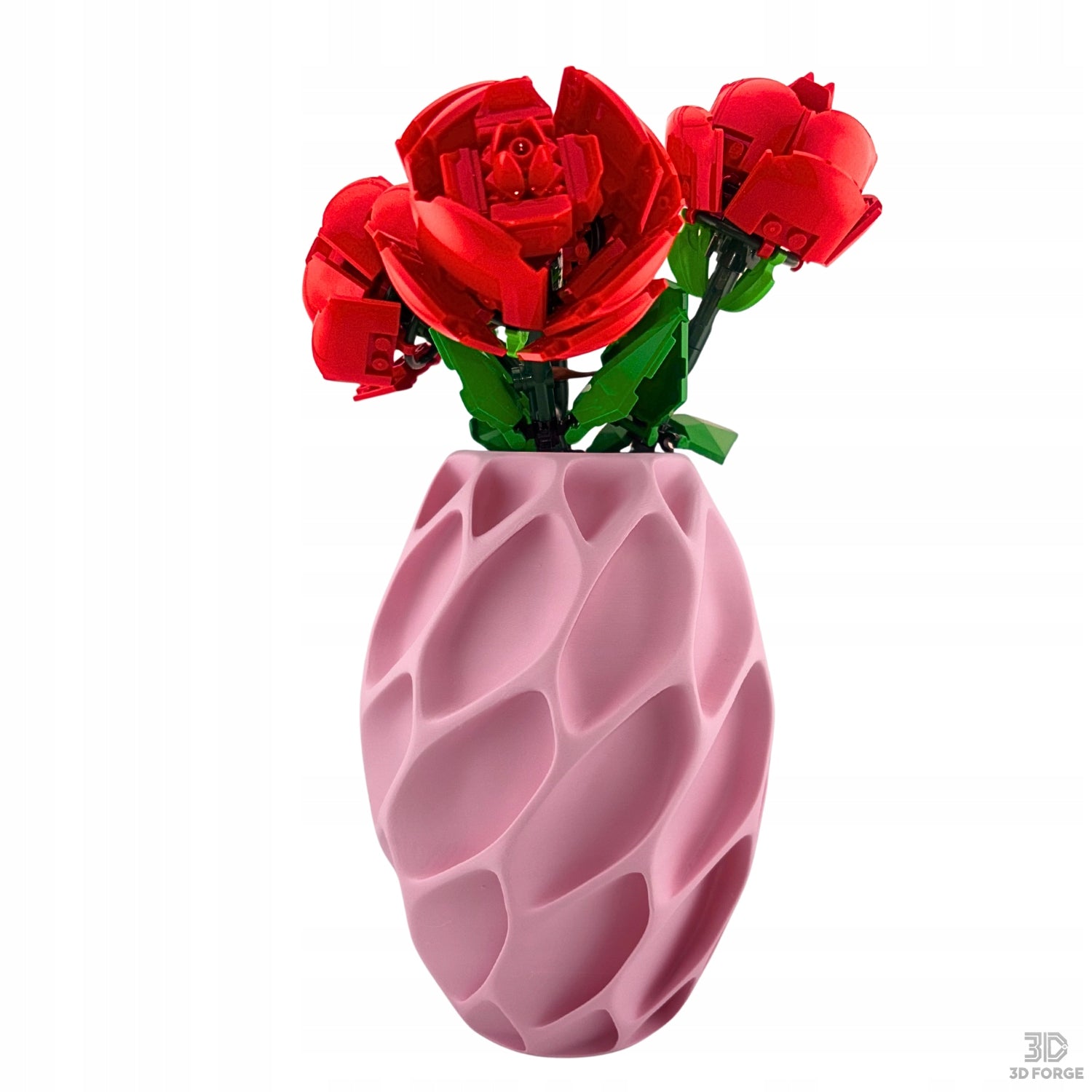 VAIZDINGAS VAZONAS ROŽINIS, skirtas LEGO ICONS BOTANICAL