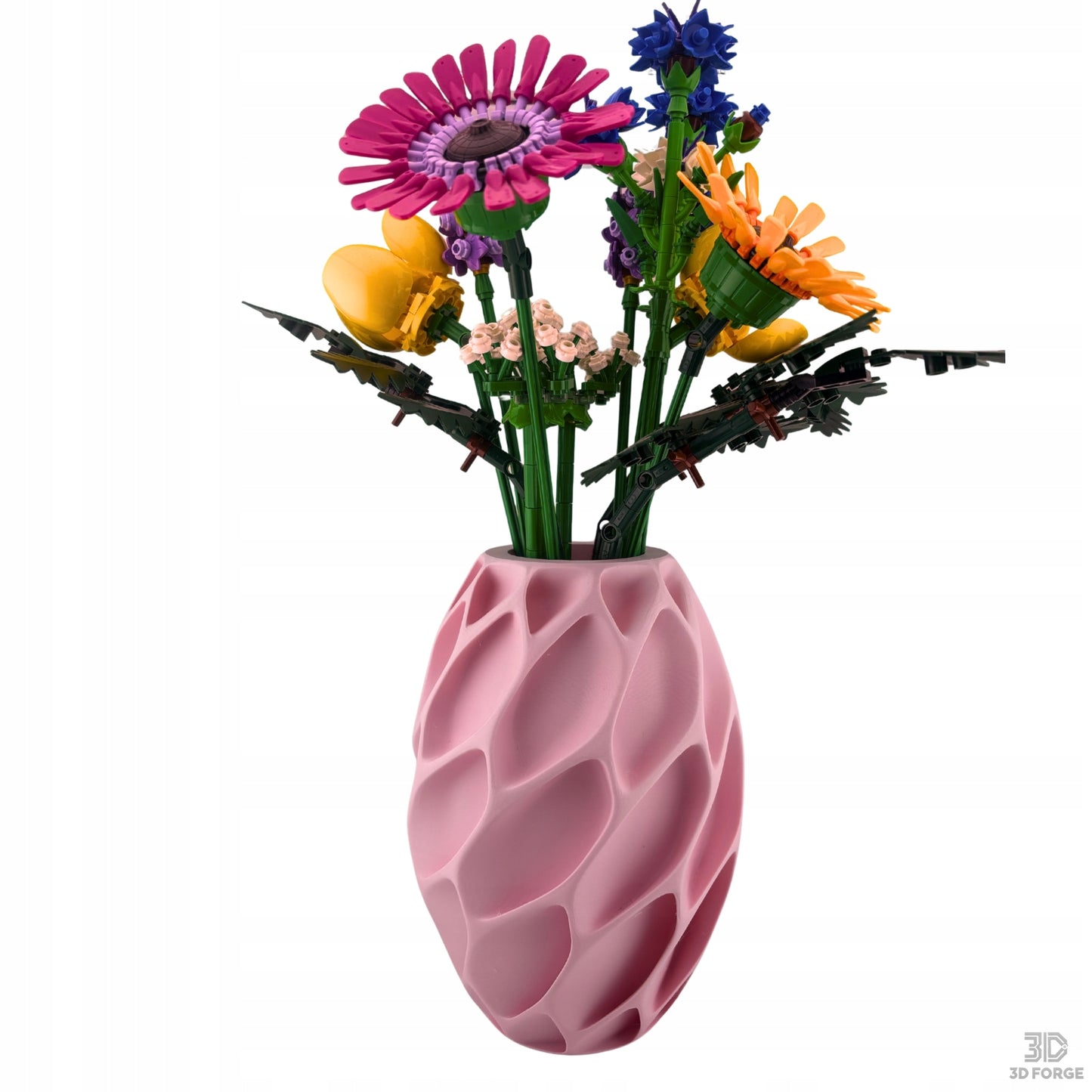 VAIZDINGAS VAZONAS ROŽINIS, skirtas LEGO ICONS BOTANICAL