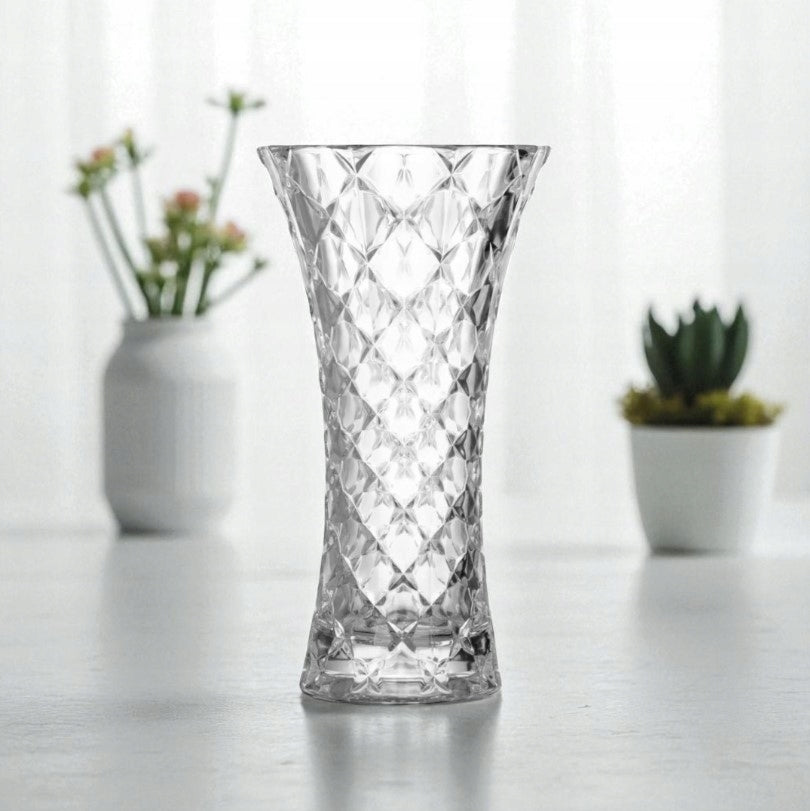 Dekoratyvinė stiklinė vaza gėlėms LUXITO Sunfire 24cm