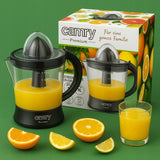 Elektrinė citrusinių vaisių sulčiaspaudė virtuvei, 60W, dvikryptė, 2 kūgiai, 1L talpa