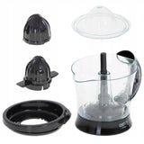 Elektrinė citrusinių vaisių sulčiaspaudė virtuvei, 60W, dvikryptė, 2 kūgiai, 1L talpa