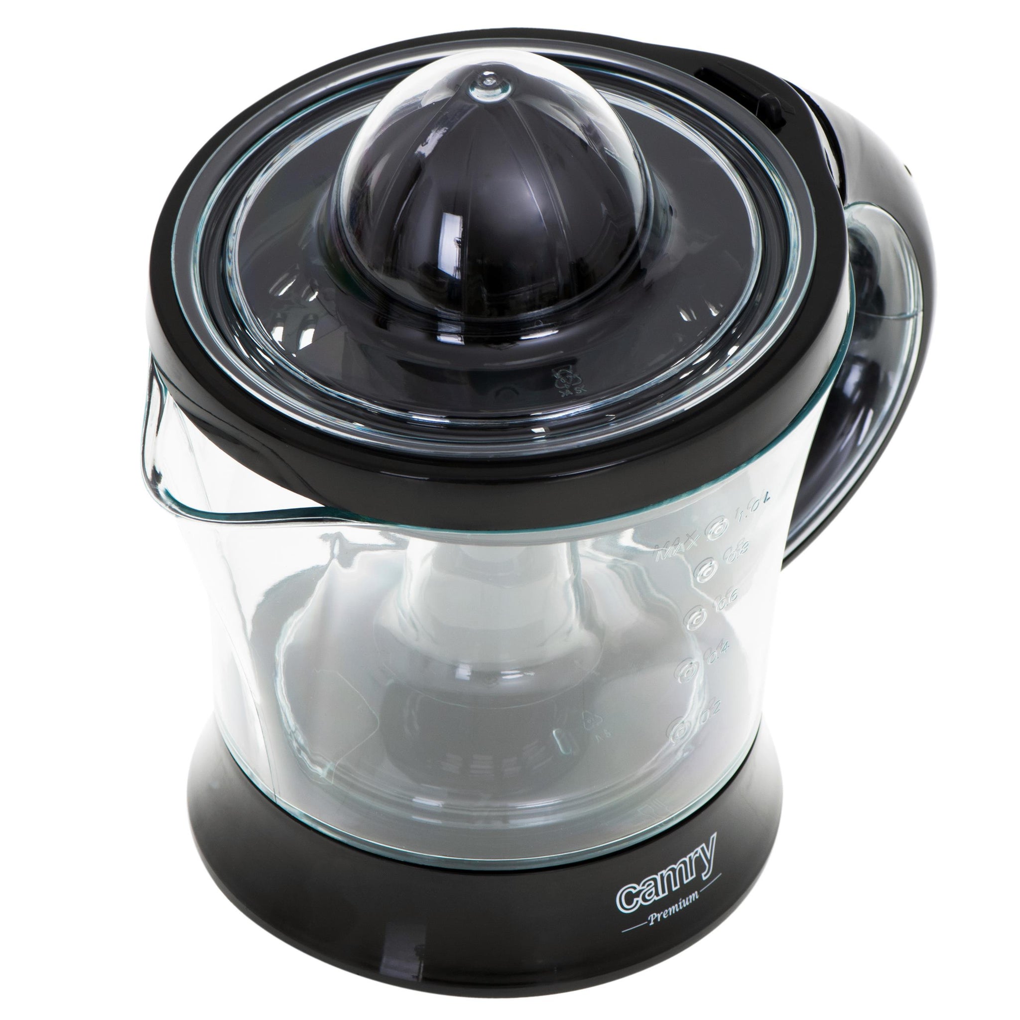 Elektrinė citrusinių vaisių sulčiaspaudė virtuvei, 60W, dvikryptė, 2 kūgiai, 1L talpa