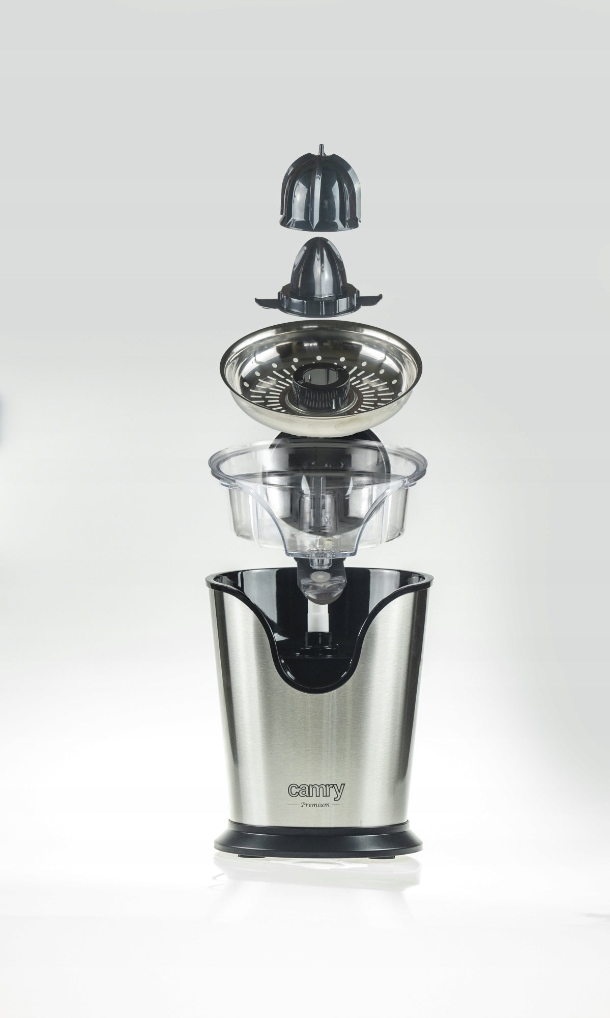 Elektrinė citrusinių sulčiaspaudė, buitinė technika, virtuvė, sultys 500W, sidabrinė, 1L