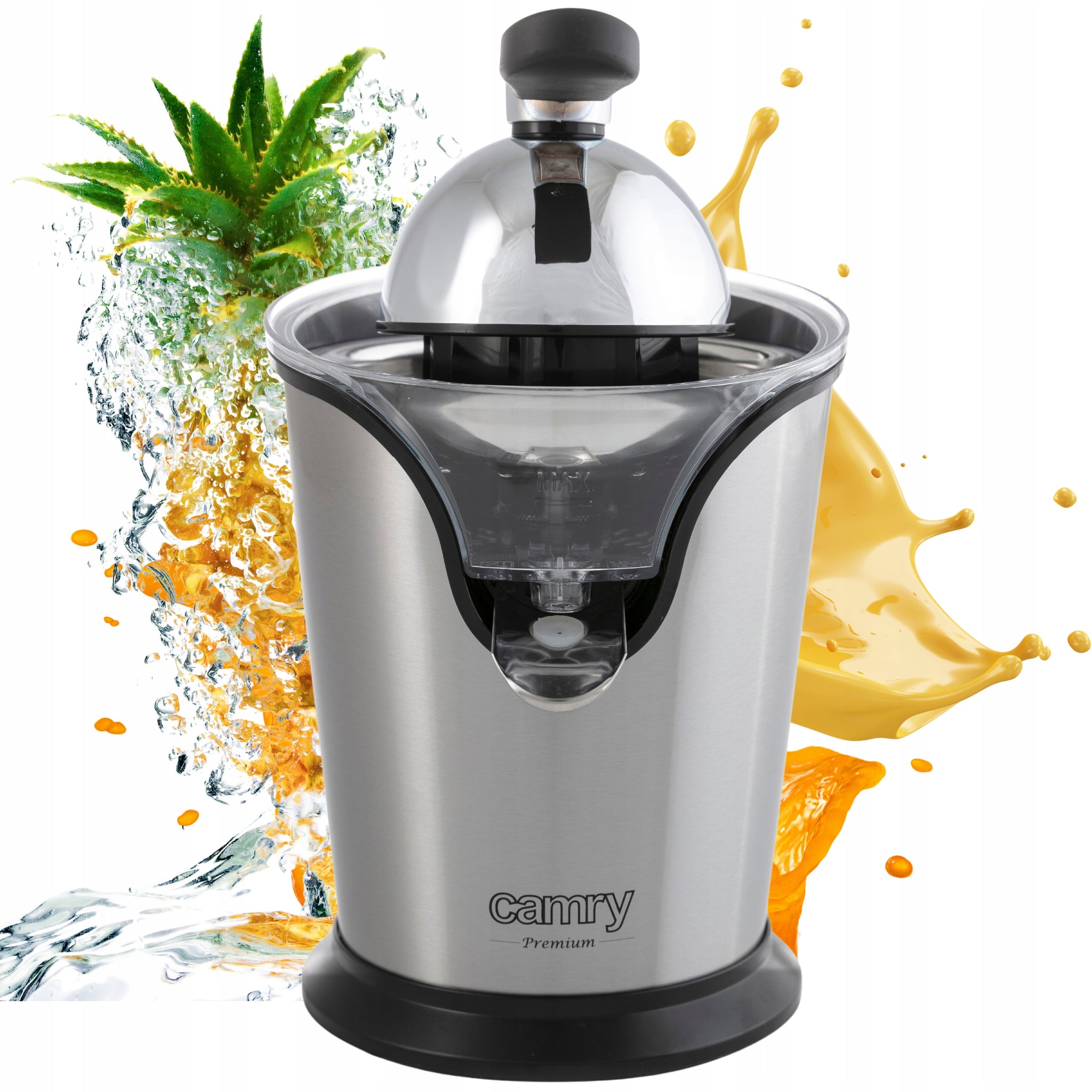 Elektrinė citrusinių sulčiaspaudė, buitinė technika, virtuvė, sultys 500W, sidabrinė, 1L