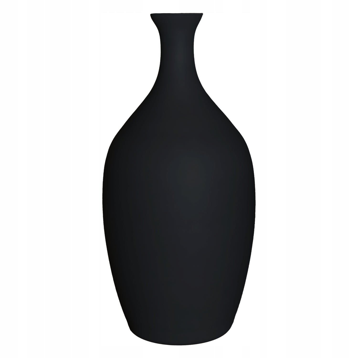 Aukštas juodas vazo-butelis W-259 A:45cm P:23cm