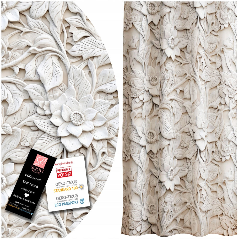 UŽuolaida ant kabliukų 140x230 Užuolaidos ant 230 cm juostos Soovi Home