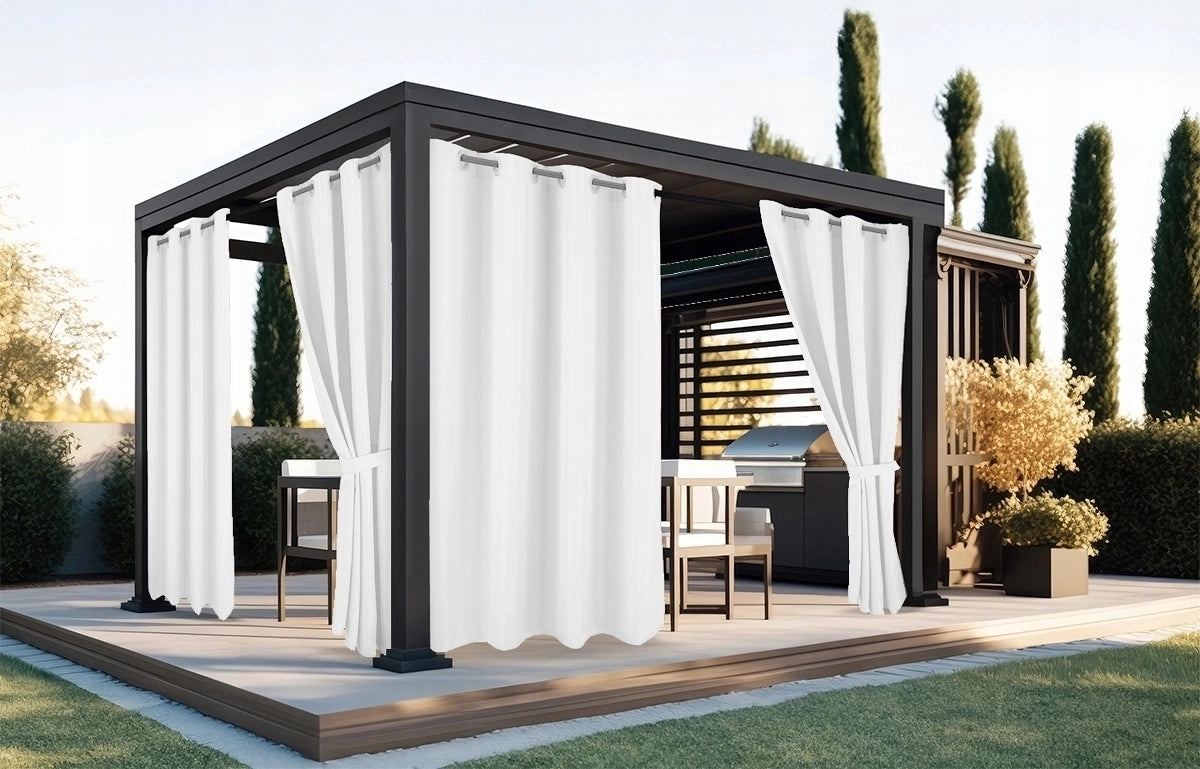 TERASINĖS UŽuolaidos 150x220 Užuolaida Sodo SU Žiedais NEPRALAIDI VANDENIUI