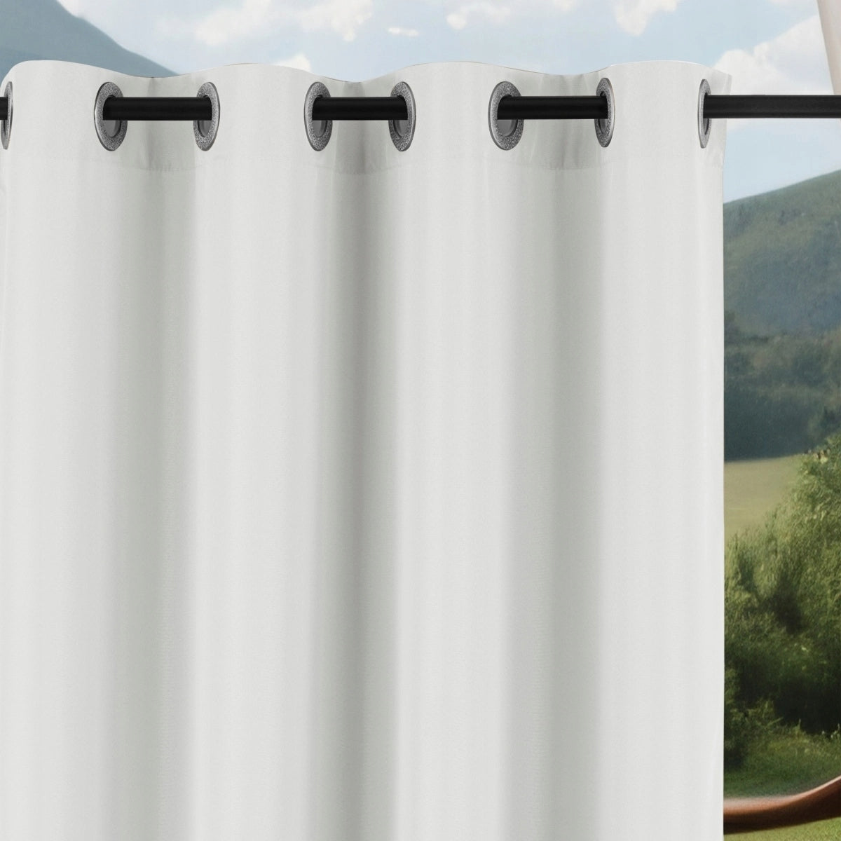 TERASINĖS UŽuolaidos 150x220 Užuolaida Sodo SU Žiedais NEPRALAIDI VANDENIUI