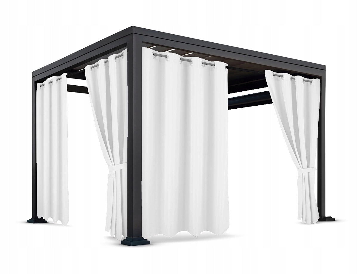 TERASINĖS UŽuolaidos 150x220 Užuolaida Sodo SU Žiedais NEPRALAIDI VANDENIUI