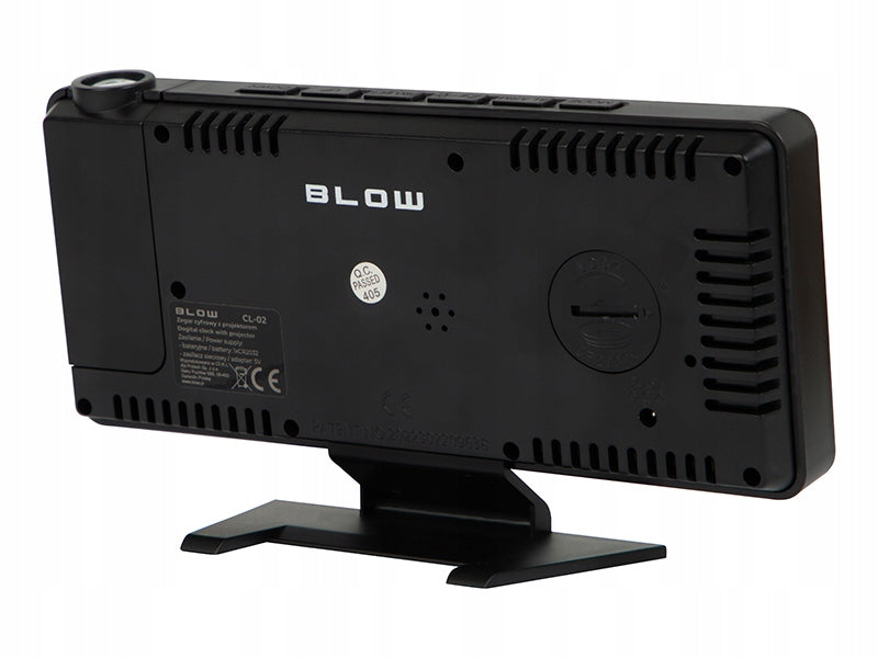 ELEKTRONINIS ŽADINTUVAS SU SKAITMENIU, LED PROJEKTORIUMI, VEIDRODŽIU IR TERMOMETRU