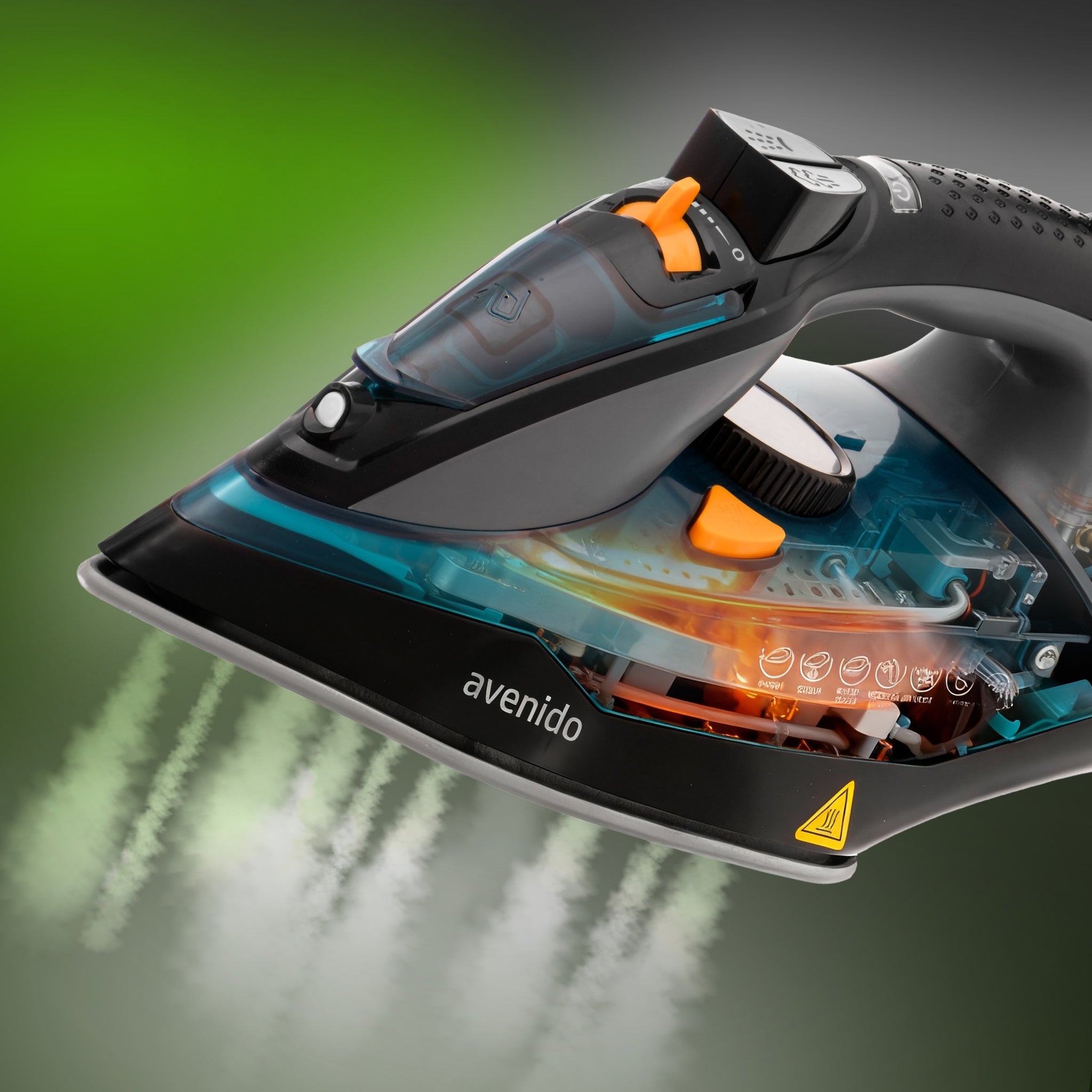 Rankinis garų lygintuvas, galingas 3000W, Strażak, vertikalus lyginimas, ANTI-CALC