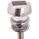 Rinkinys 4 saulės šviestuvų su sutemų jutikliu, įsmeigiamas į žemę