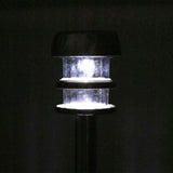 Rinkinys 4 saulės šviestuvų su sutemų jutikliu, įsmeigiamas į žemę