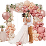 ROŽINIŲ BALIONŲ RINKINYS KRIKŠTYNOMS, METINĖMS, KŪDIKIO VAKARĖLIUI, MERGAIČIŲ GIRliANDA 102