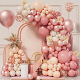 ROŽINIŲ BALIONŲ RINKINYS KRIKŠTYNOMS, METINĖMS, KŪDIKIO VAKARĖLIUI, MERGAIČIŲ GIRliANDA 102