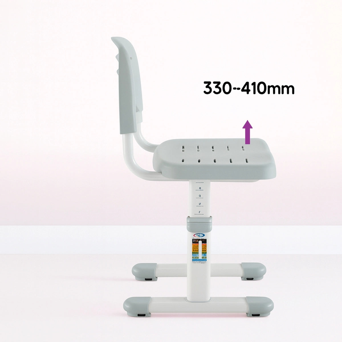 Vaikiško rašomojo stalo ir kėdės rinkinys su REGULIUOJAMAUKŠČIU Spacetronik mėlynas