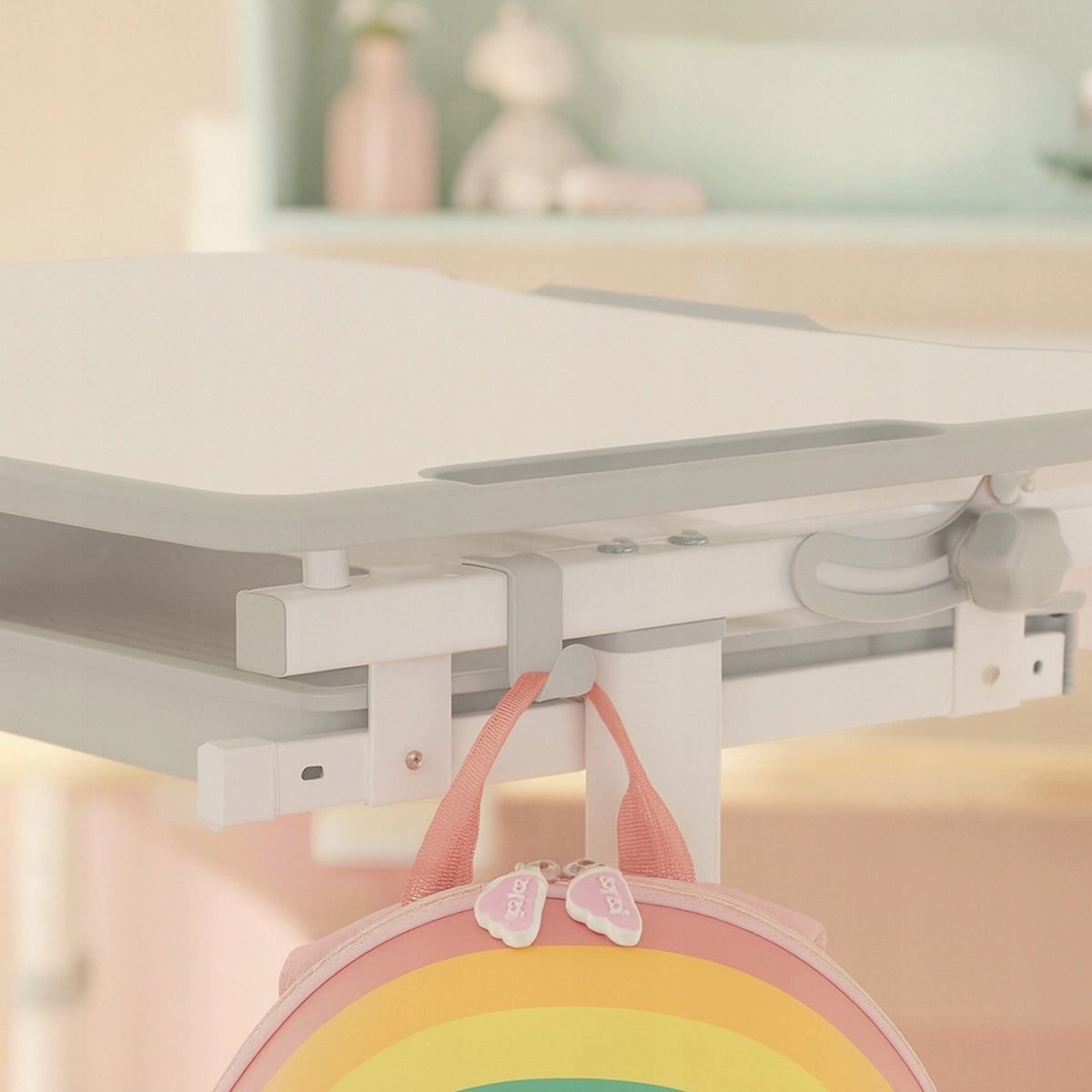 Vaikiško rašomojo stalo ir kėdės rinkinys su REGULIUOJAMAUKŠČIU Spacetronik mėlynas