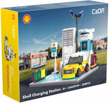 Rinkinys CADA Konstrukciniai blokeliai Shell Degalinė Automobilių plovykla