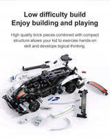 Rinkinys CADA konstruktoriaus Super automobilis, valdomas nuotoliniu būdu RC, 457 el.