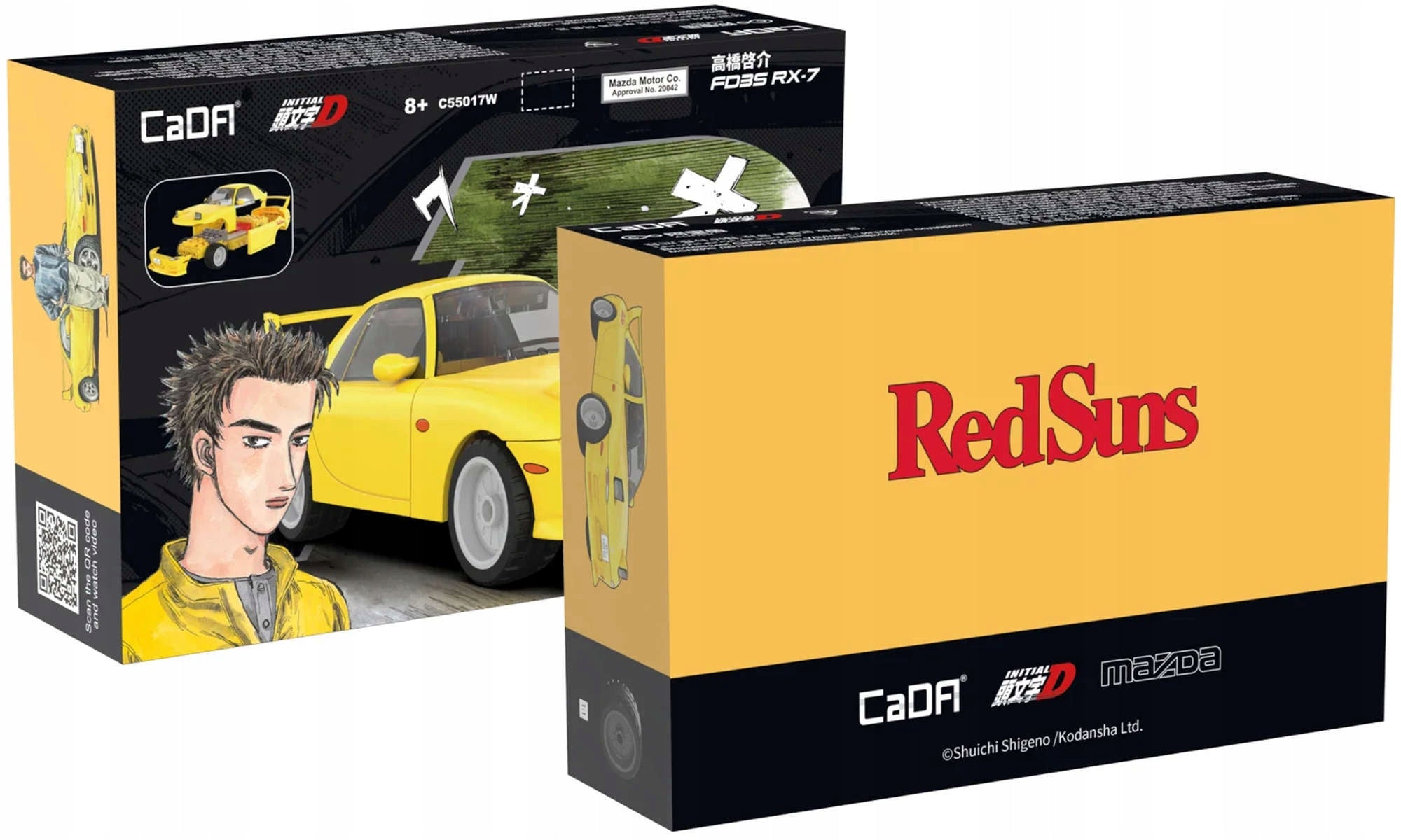 Konstruktoriaus rinkinys CADA MAZDA RX-7 INITIAL D, mastelis 1:35