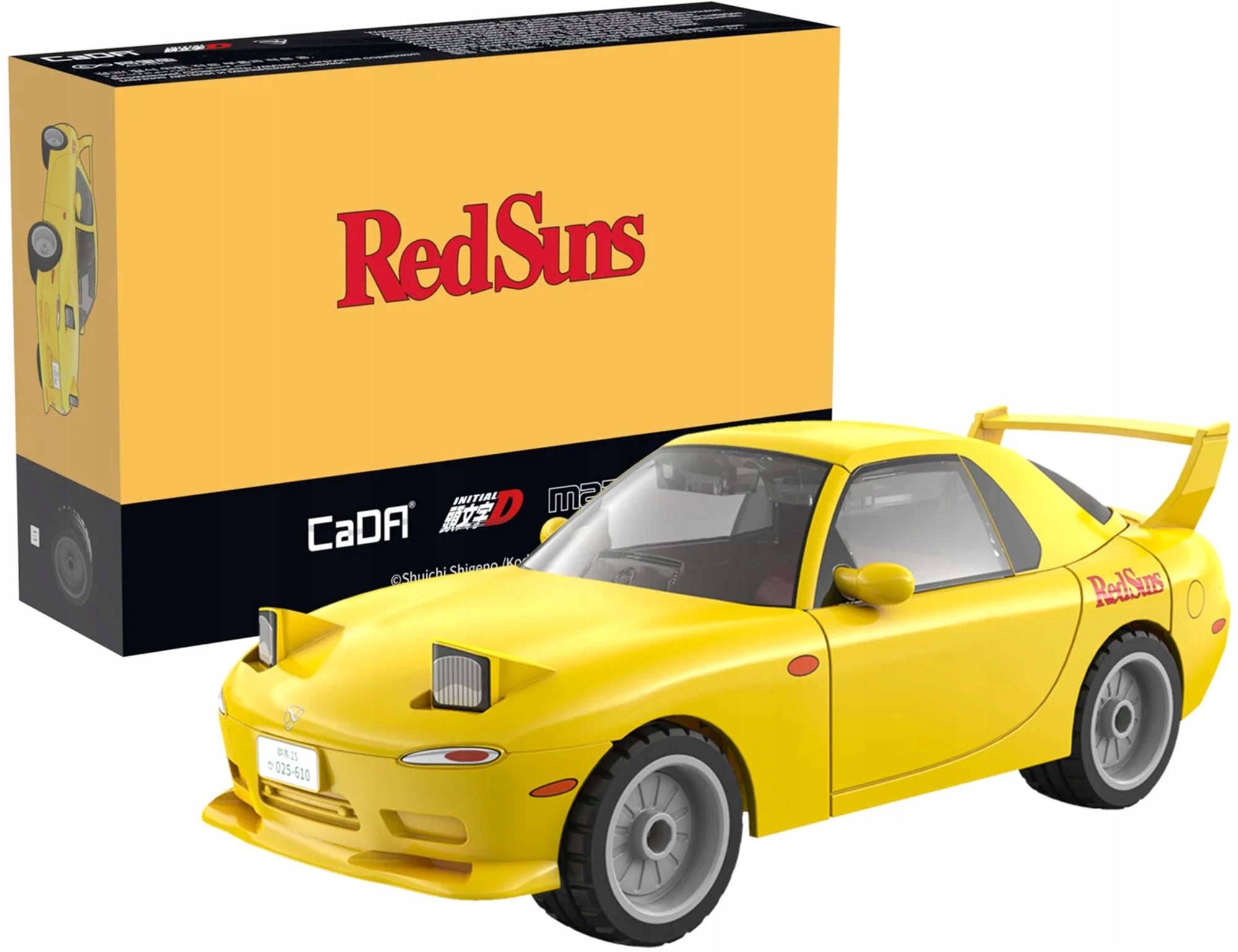 Konstruktoriaus rinkinys CADA MAZDA RX-7 INITIAL D, mastelis 1:35