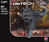 Konstrukcinis kaladėlių rinkinys CADA Ginklo Pistoletas Micro UZI Šaudantis