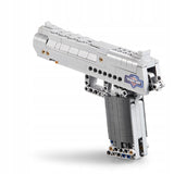 Statybinių kaladėlių rinkinys CADA DESERT EAGLE, pistoletas su 5 kulkomis