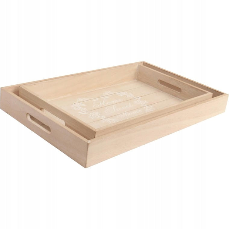 Padėklų rinkinys pusryčiams į lovą, padavėjo padėklas