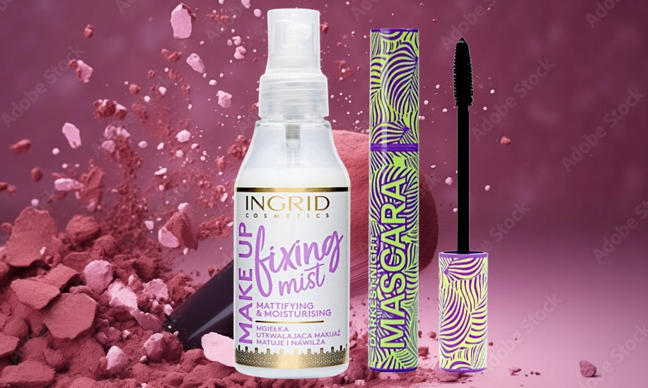 RIEPerfekcinis makiažo fiksatorius + tušas blakstienoms ZEASTAW KOSMETYKÓW MGIEŁKA UTRWALAJĄCA MAKIJAŻ + TUSZ DO RZĘS INGRID