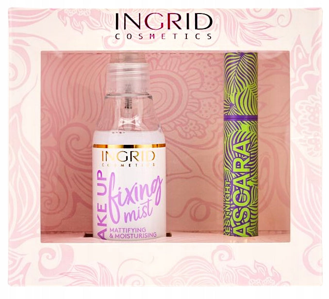 RIEPerfekcinis makiažo fiksatorius + tušas blakstienoms ZEASTAW KOSMETYKÓW MGIEŁKA UTRWALAJĄCA MAKIJAŻ + TUSZ DO RZĘS INGRID